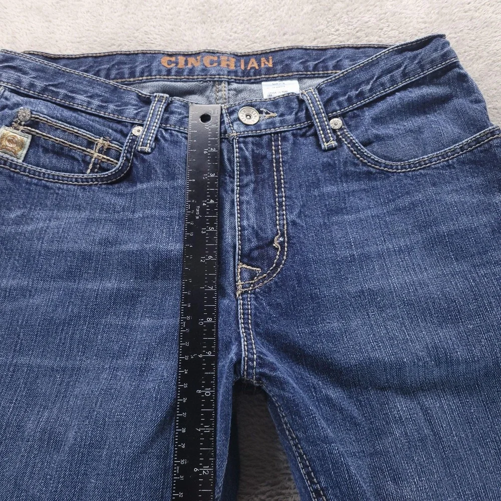 Cinch Jeans Mens 33x30 Blue Ian Slim Fit Dark Wash Western Rodeo Cowboy